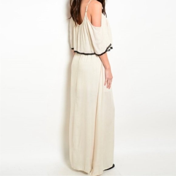 Ark & Co. Women's Boho Double Layered Flowy Maxi Dress - Picture 12 of 12